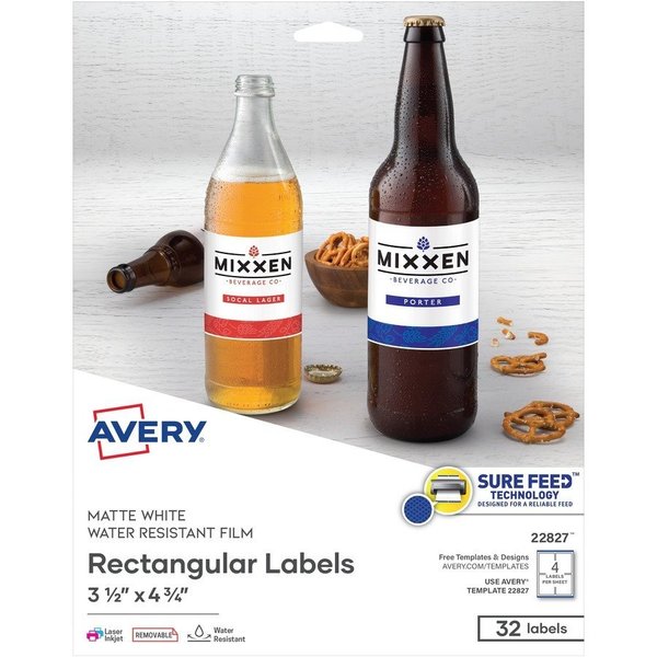 Avery Label, Rectangle, Trublock, We 32PK AVE22827